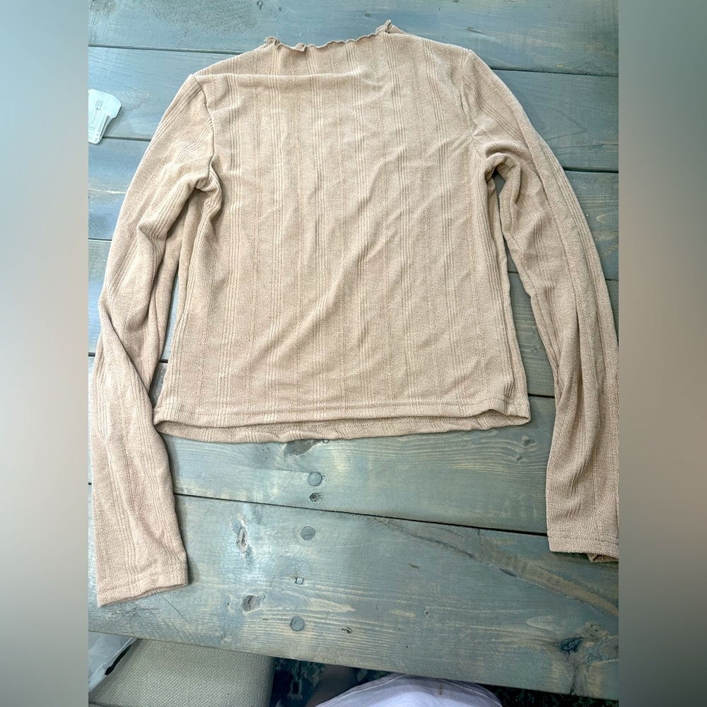 Peach turtle neck top